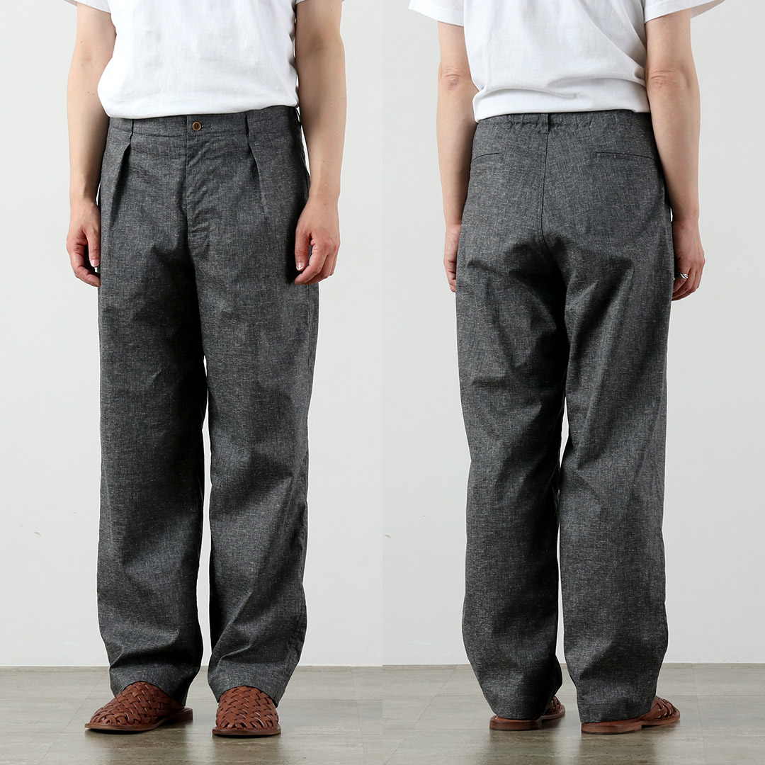 KEMA DESIGNS（ケマデザインズ） タック レイジーパンツ 日本製 / メンズ 麻 イージーパンツ スラックス |  | 12
