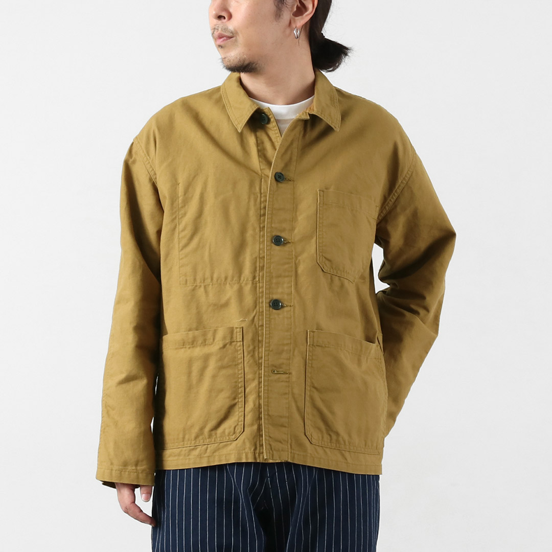 Blue refabric（ブルーリファブリック） ダック フレンチカバーオールジャケット 日本製 / メンズ | JAPAN BLUE JEANS | 01