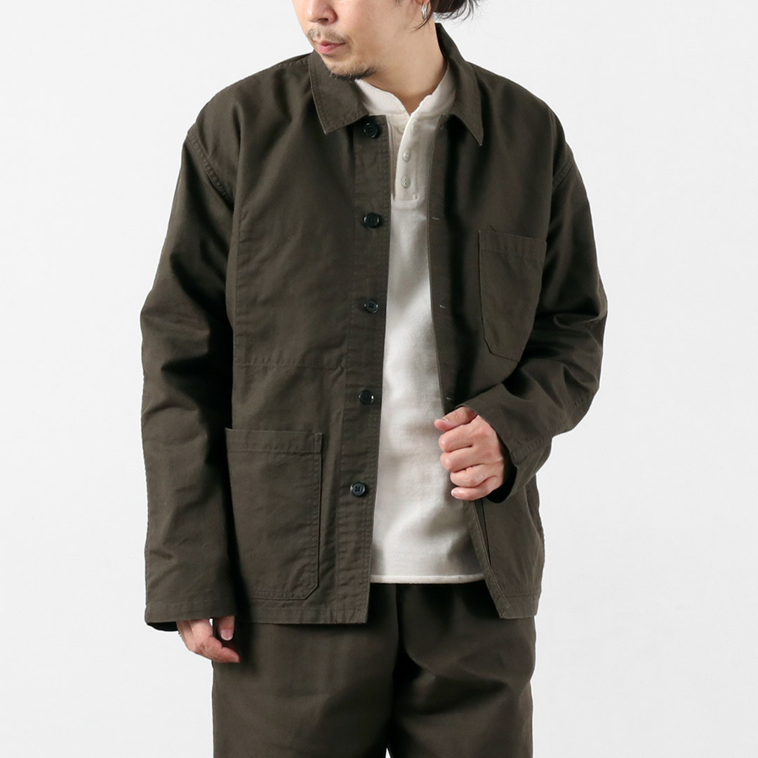 Blue refabric（ブルーリファブリック） ダック フレンチカバーオールジャケット 日本製 / メンズ | JAPAN BLUE JEANS | 02