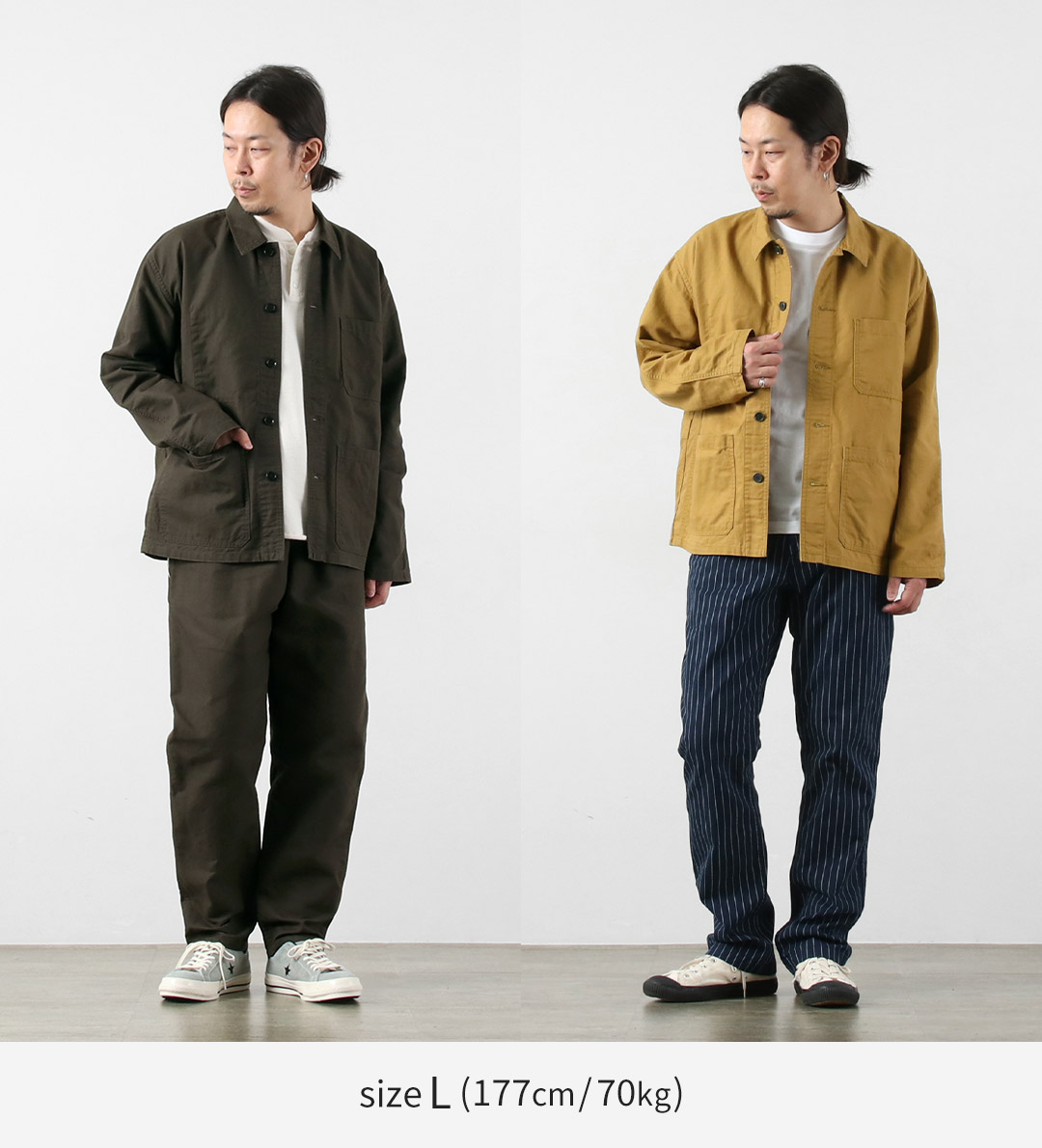 Blue refabric（ブルーリファブリック） ダック フレンチカバーオールジャケット 日本製 / メンズ | JAPAN BLUE JEANS | 05