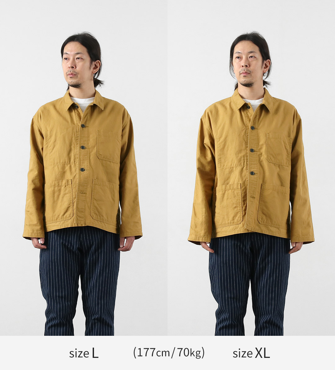 Blue refabric（ブルーリファブリック） ダック フレンチカバーオールジャケット 日本製 / メンズ | JAPAN BLUE JEANS | 06