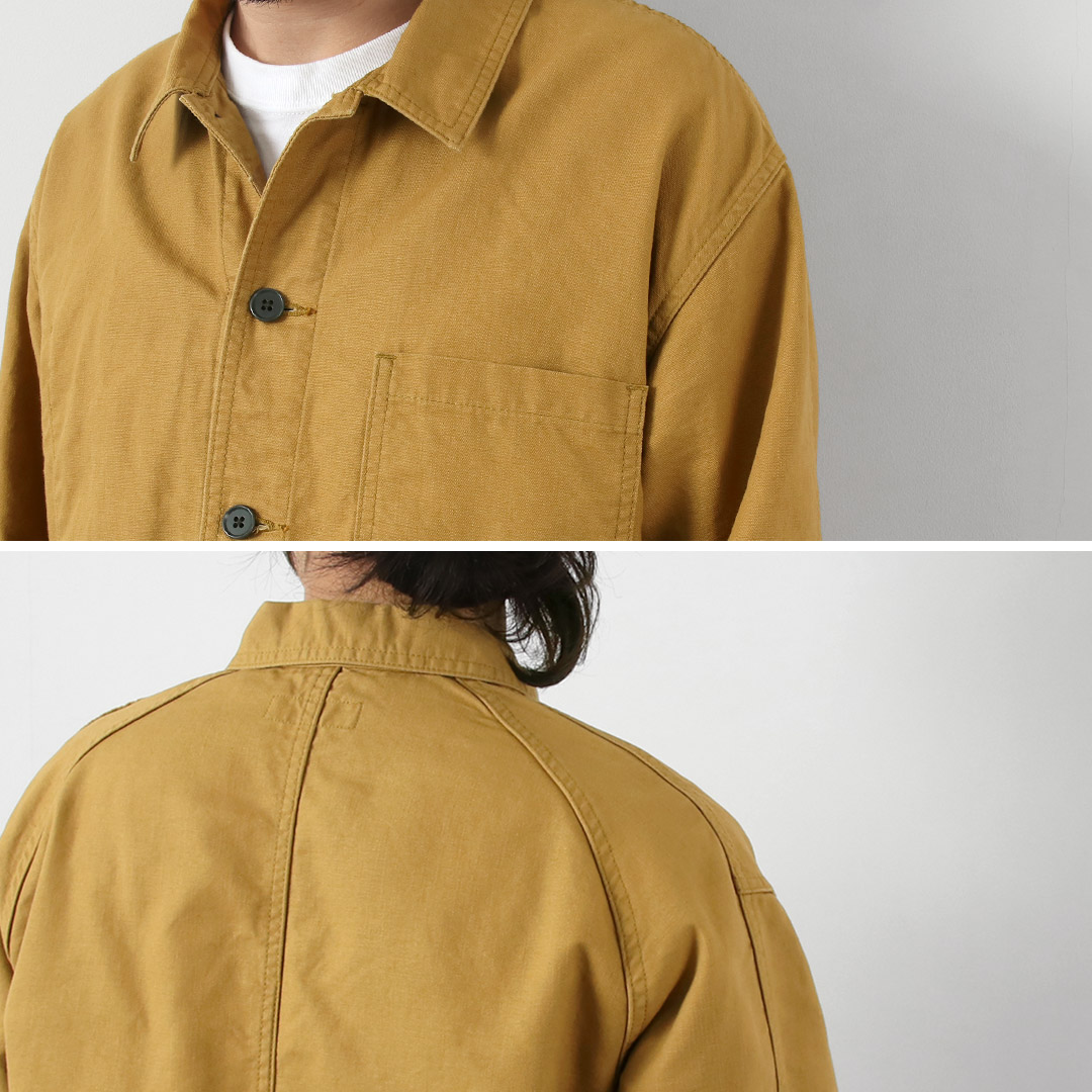 Blue refabric（ブルーリファブリック） ダック フレンチカバーオールジャケット 日本製 / メンズ | JAPAN BLUE JEANS | 10