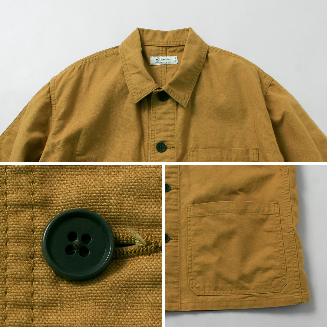 Blue refabric（ブルーリファブリック） ダック フレンチカバーオールジャケット 日本製 / メンズ | JAPAN BLUE JEANS | 15