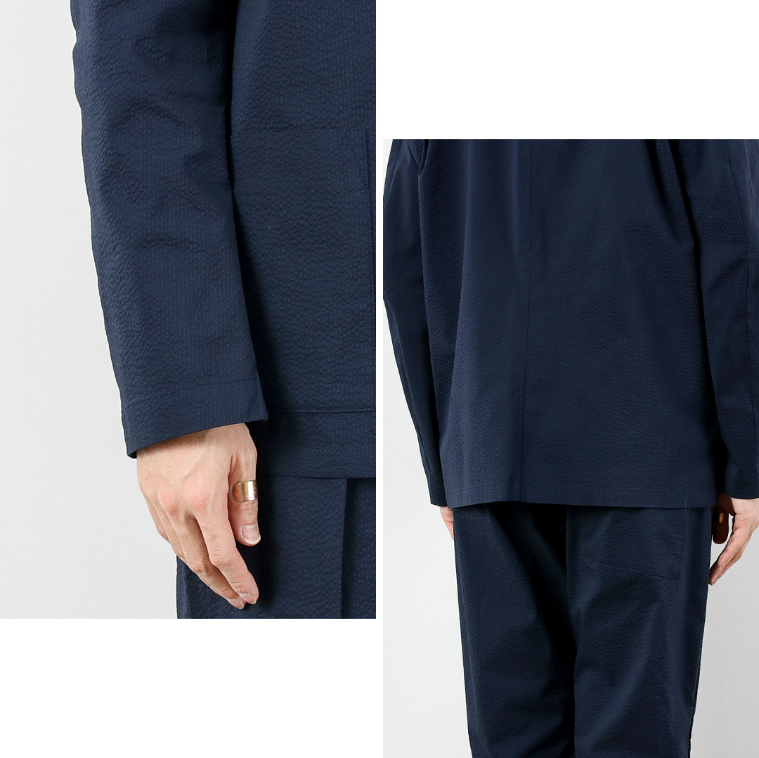 RE MADE IN TOKYO JAPAN（アールイー） クールマックス シアサッカー 3Bジャケット テーラード 日本製 / メンズ COOLMAX | Re made in tokyo japan | 14