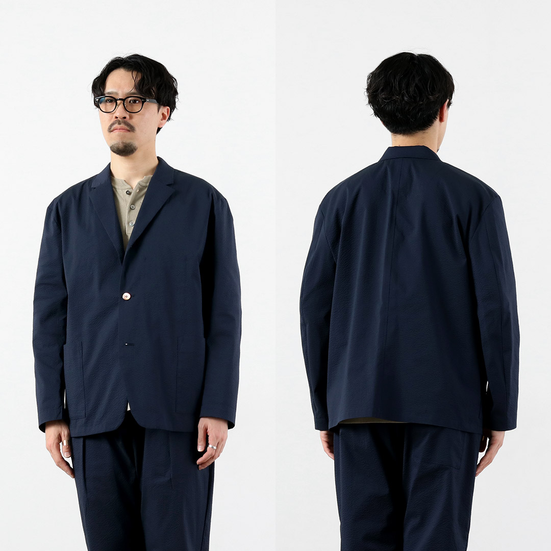 RE MADE IN TOKYO JAPAN（アールイー） クールマックス シアサッカー 3Bジャケット テーラード 日本製 / メンズ COOLMAX | Re made in tokyo japan | 15