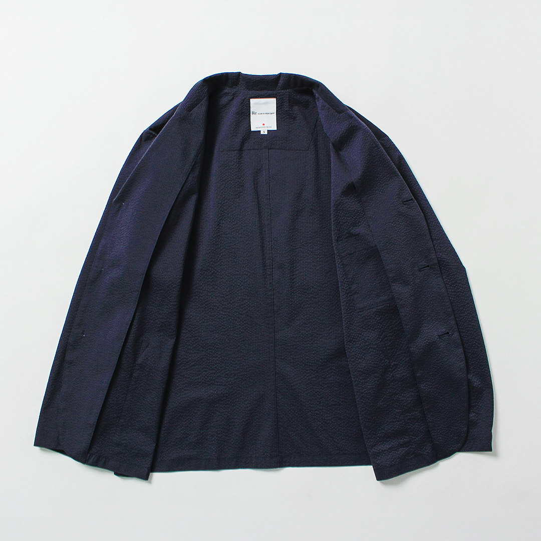 RE MADE IN TOKYO JAPAN（アールイー） クールマックス シアサッカー 3Bジャケット テーラード 日本製 / メンズ COOLMAX | Re made in tokyo japan | 10