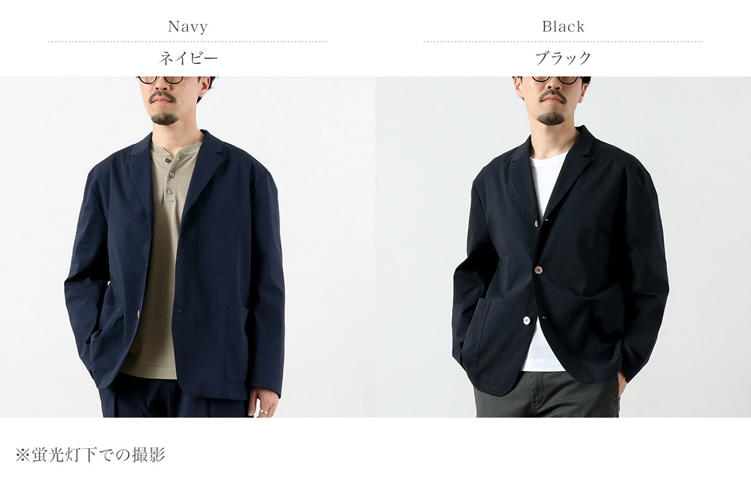 RE MADE IN TOKYO JAPAN（アールイー） クールマックス シアサッカー 3Bジャケット テーラード 日本製 / メンズ COOLMAX | Re made in tokyo japan | 03