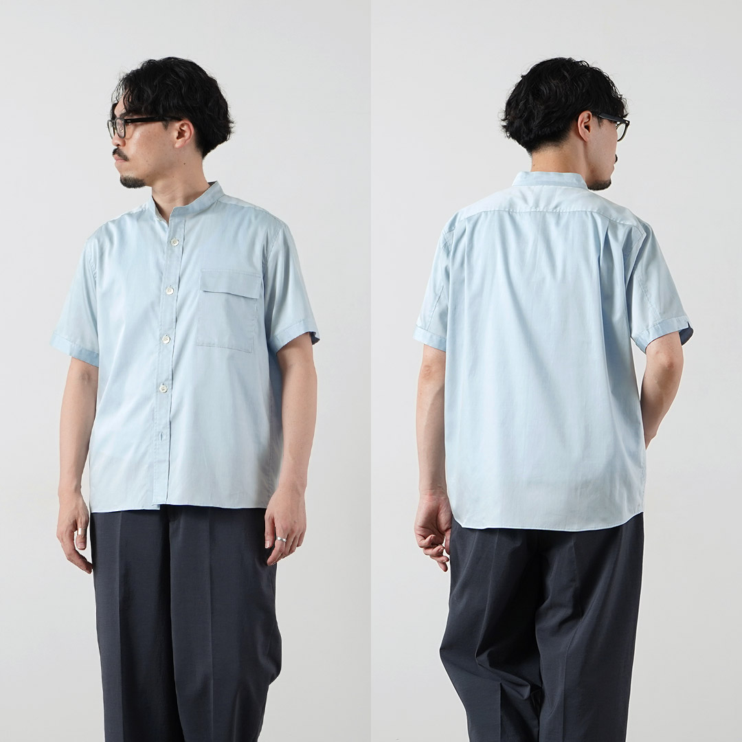 RE MADE IN TOKYO JAPAN（アールイー） 200番双糸 シャンブレーツイル 半袖 CPOシャツ 日本製 / メンズ | Re made in tokyo japan | 16
