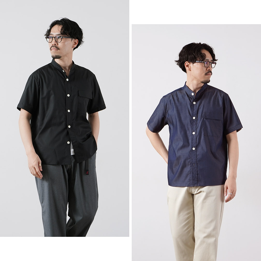 RE MADE IN TOKYO JAPAN（アールイー） 200番双糸 シャンブレーツイル 半袖 CPOシャツ 日本製 / メンズ | Re made in tokyo japan | 17