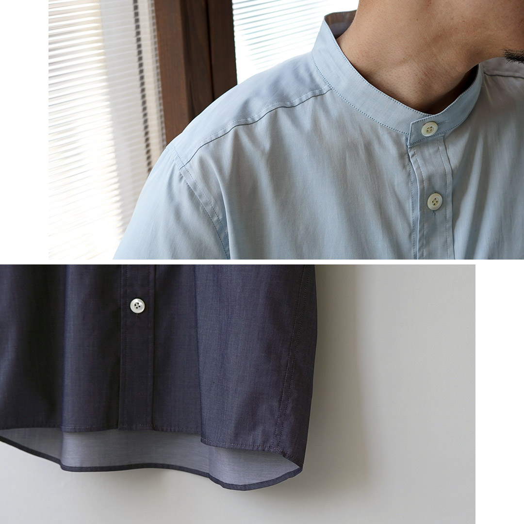 RE MADE IN TOKYO JAPAN（アールイー） 200番双糸 シャンブレーツイル 半袖 CPOシャツ 日本製 / メンズ | Re made in tokyo japan | 09