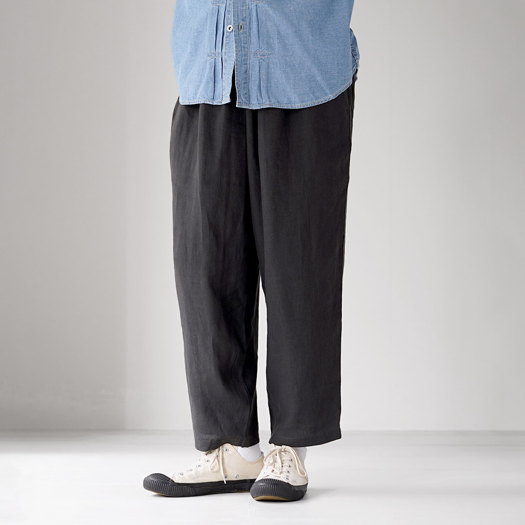 GOHEMP（ゴーヘンプ） グリーンヒル パンツ ヘンプブロード / メンズ テーパード ウエストゴム 七分丈 クロップド 麻 | GOHEMP | 02
