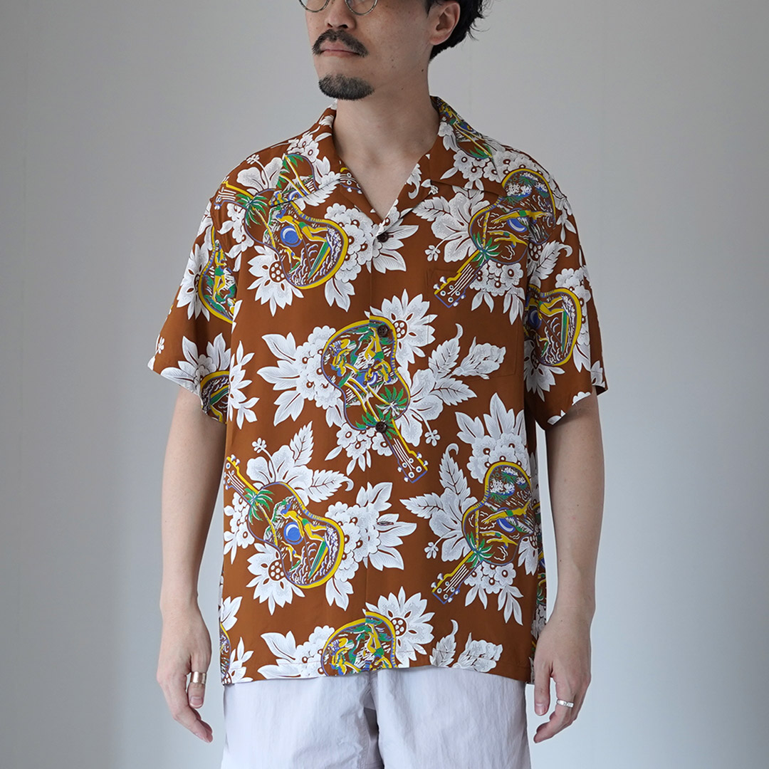 SUN SURF（サンサーフ） ウクレレメロディー アロハシャツ 日本製 / 半袖 メンズ | SUN SURF | 01