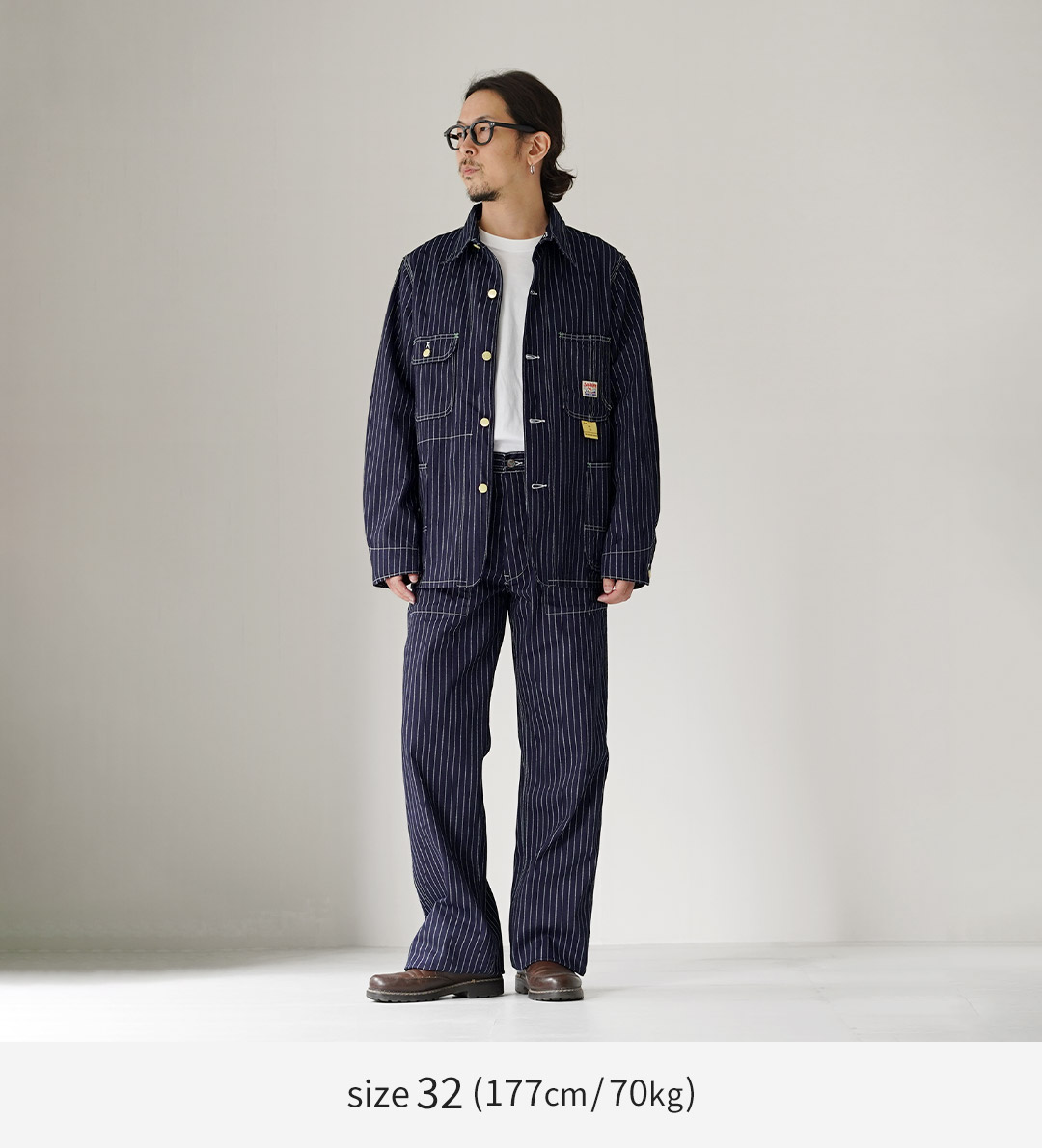 SUGAR CANE（シュガーケーン） 9oz ウォバッシュ ストライプ エンジニアパンツ 日本製 / メンズ ワーク | SUGAR CANE | 04