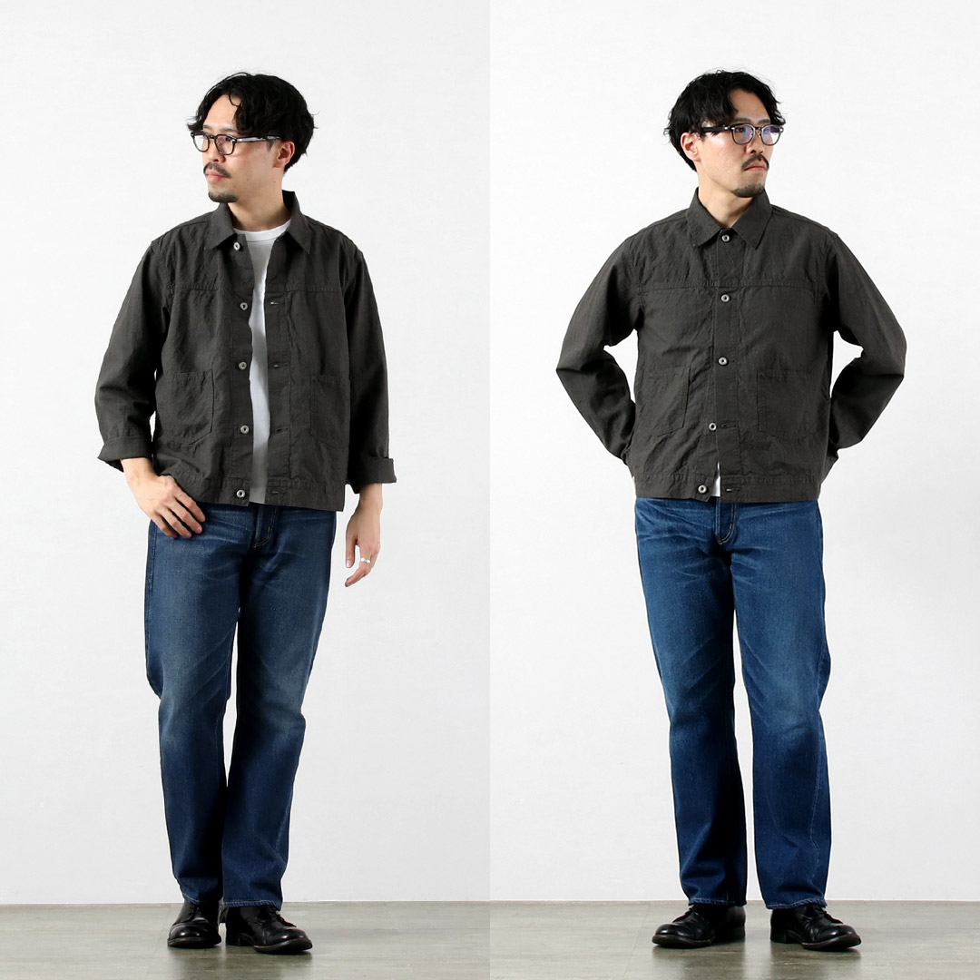 SEUVAS（ソウバス） リネンコットン トラッカージャケット 日本製