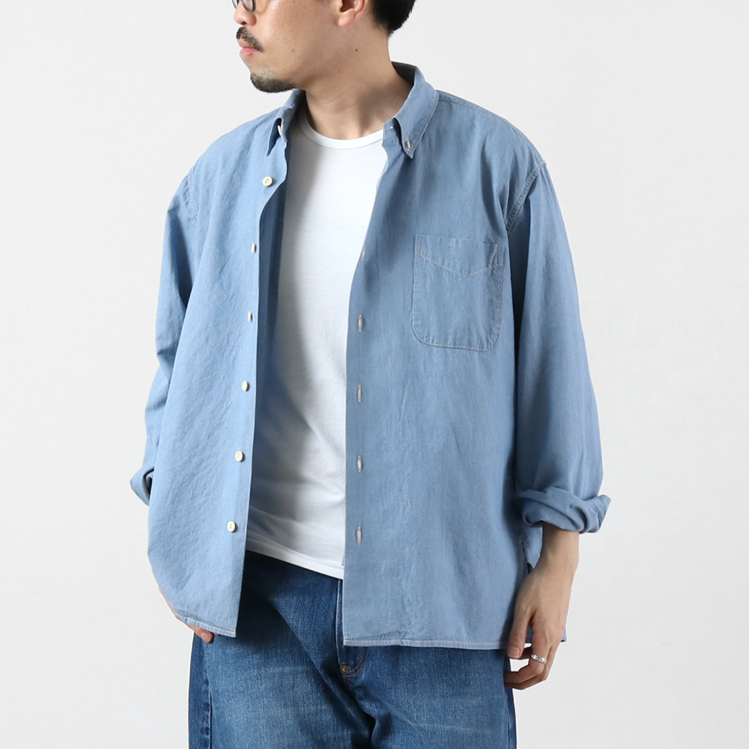 SEUVAS（ソウバス） シャンブレー 長袖 BDシャツ 日本製 / メンズ 