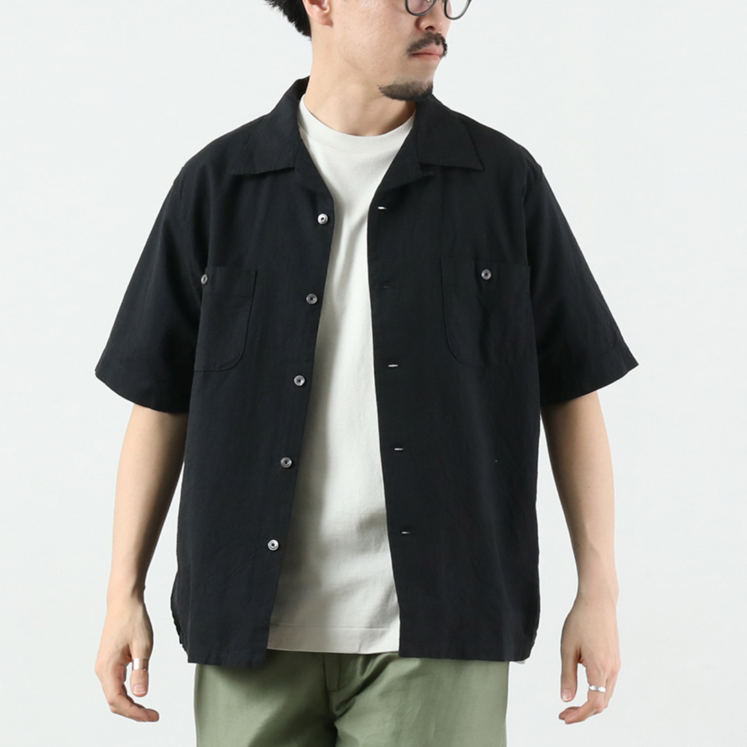 SEUVAS（ソウバス）アムンゼン ホリデーシャツ 日本製 / メンズ シャツ 半袖 オープンカラー 開襟 |  | 02