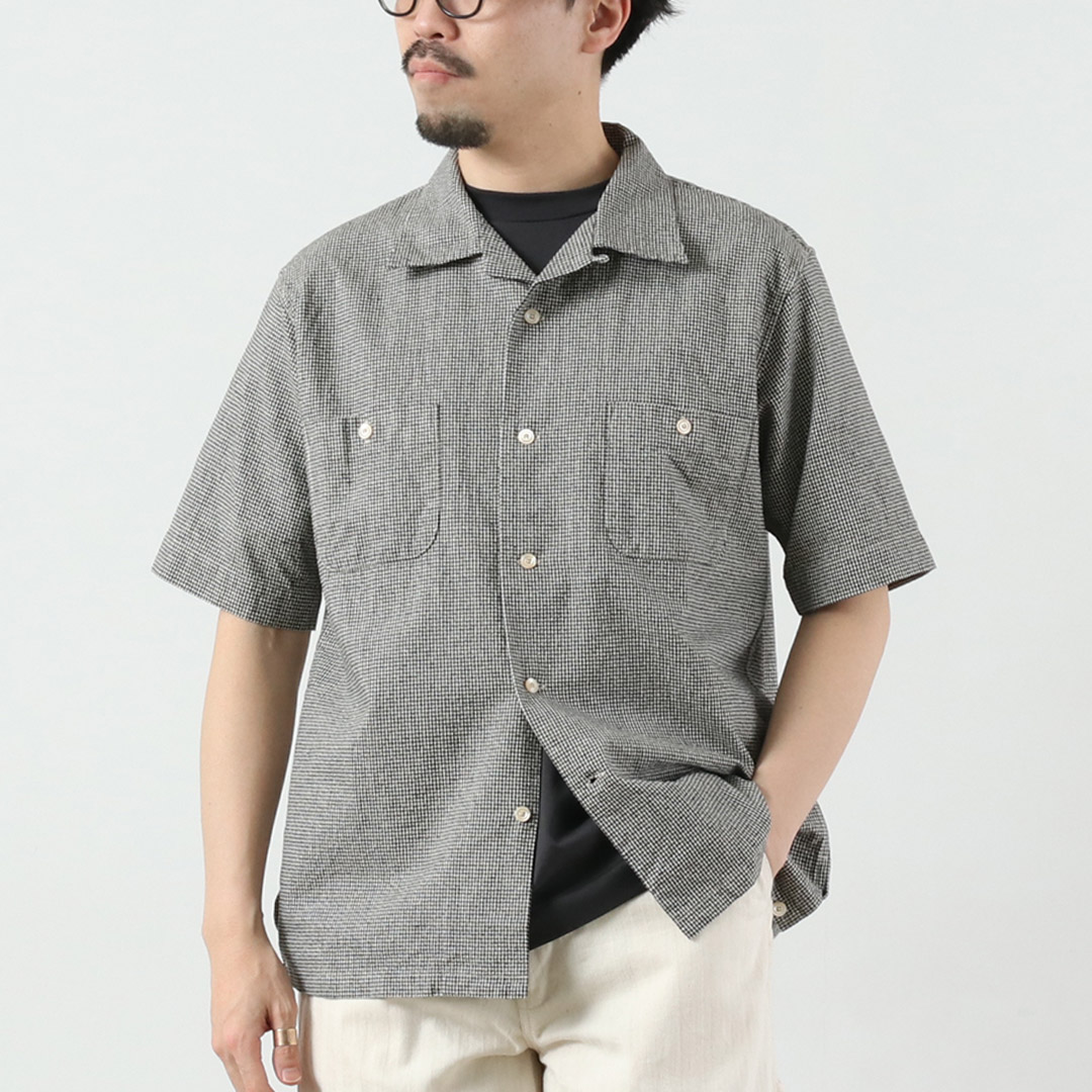 SEUVAS（ソウバス）アムンゼン ホリデーシャツ 日本製 / メンズ シャツ 半袖 オープンカラー 開襟 |  | 03