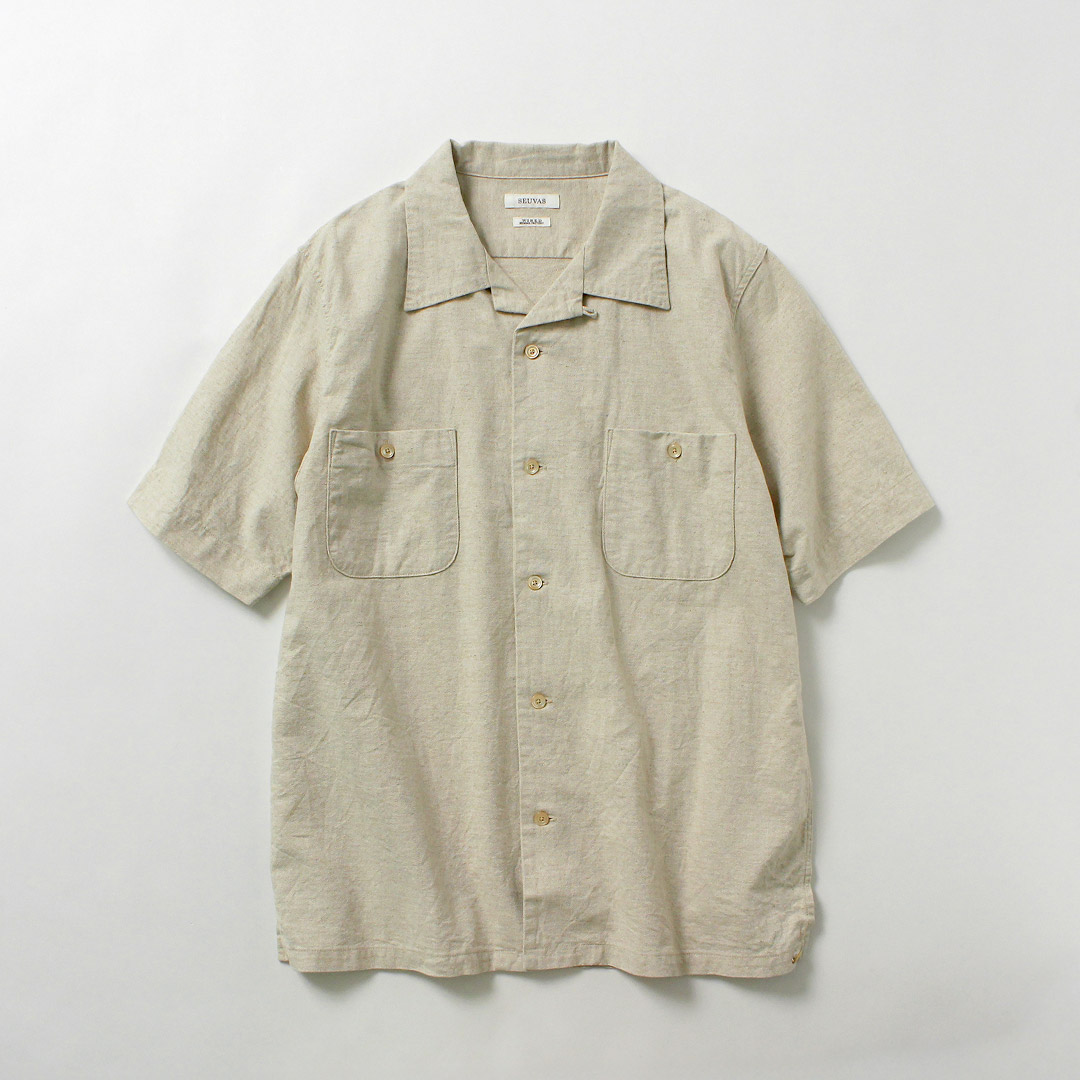 SEUVAS（ソウバス）アムンゼン ホリデーシャツ 日本製 / メンズ シャツ 半袖 オープンカラー 開襟 |  | 05