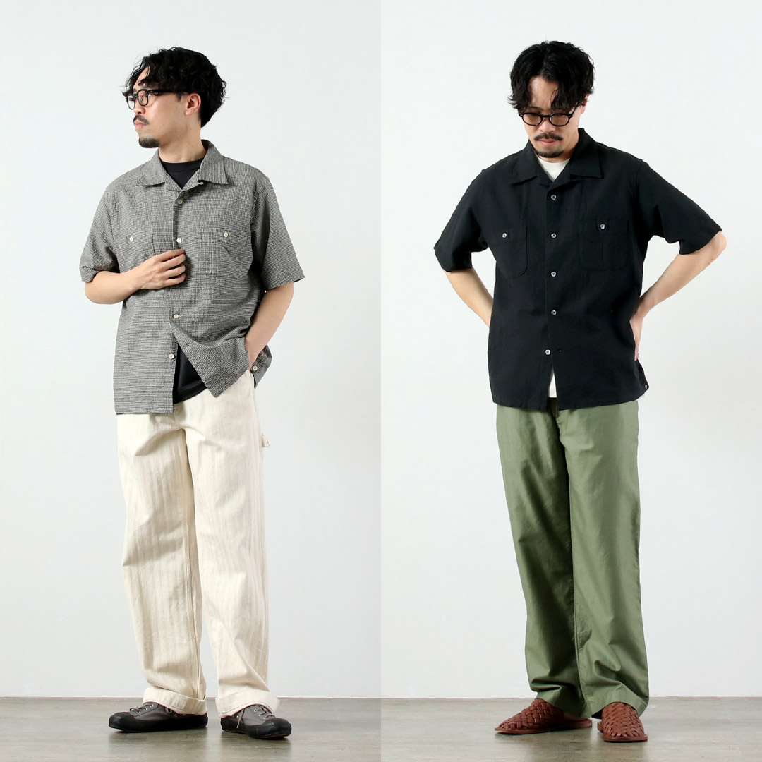 SEUVAS（ソウバス）アムンゼン ホリデーシャツ 日本製 / メンズ シャツ 半袖 オープンカラー 開襟 |  | 07