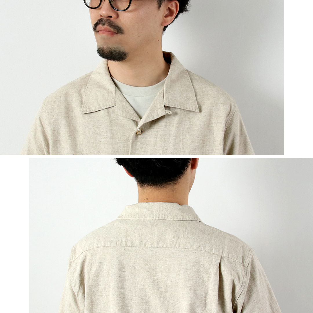 SEUVAS（ソウバス）アムンゼン ホリデーシャツ 日本製 / メンズ シャツ 半袖 オープンカラー 開襟 |  | 10