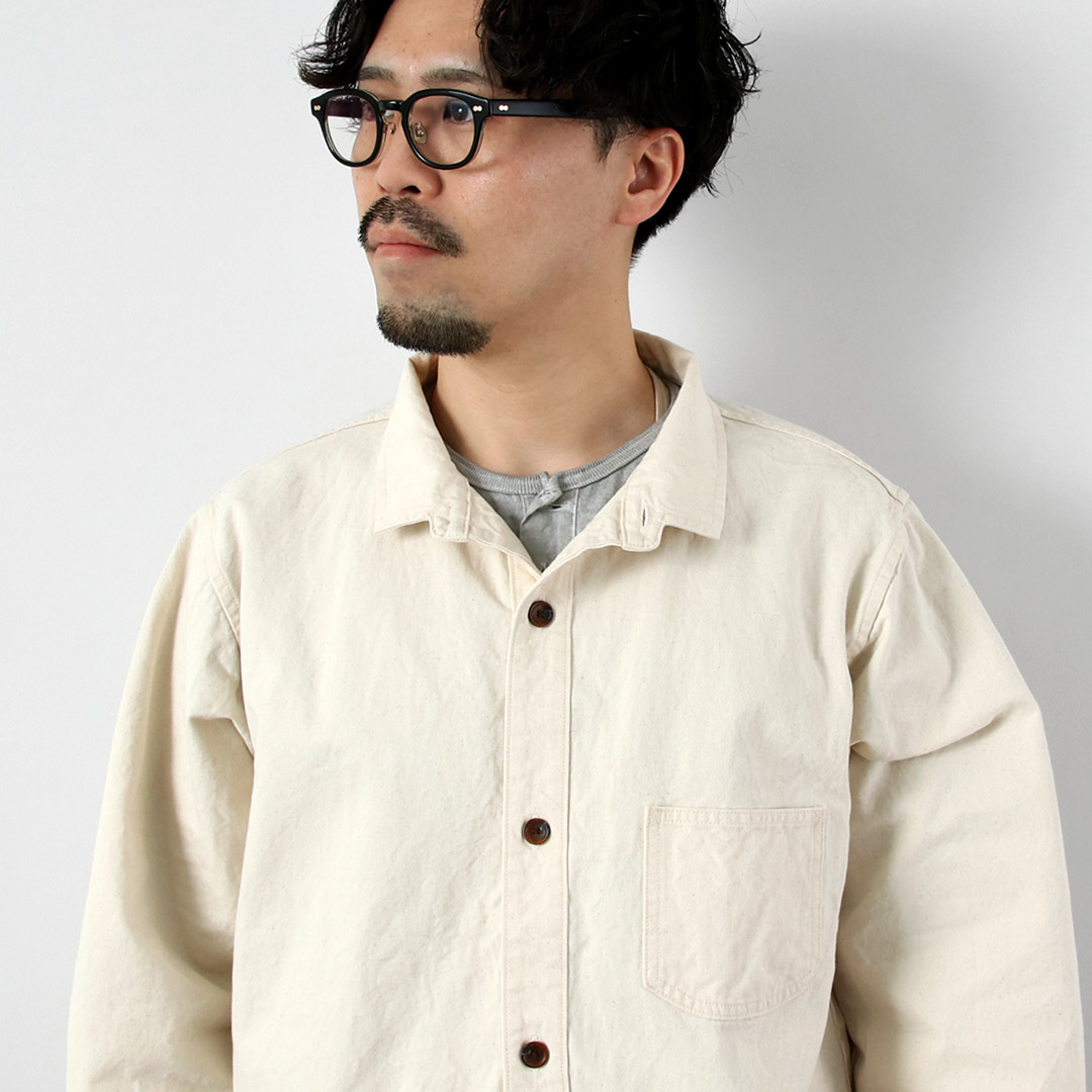 SEUVAS（ソウバス） 8ozキャンバス ウイングカラー シャツジャケット