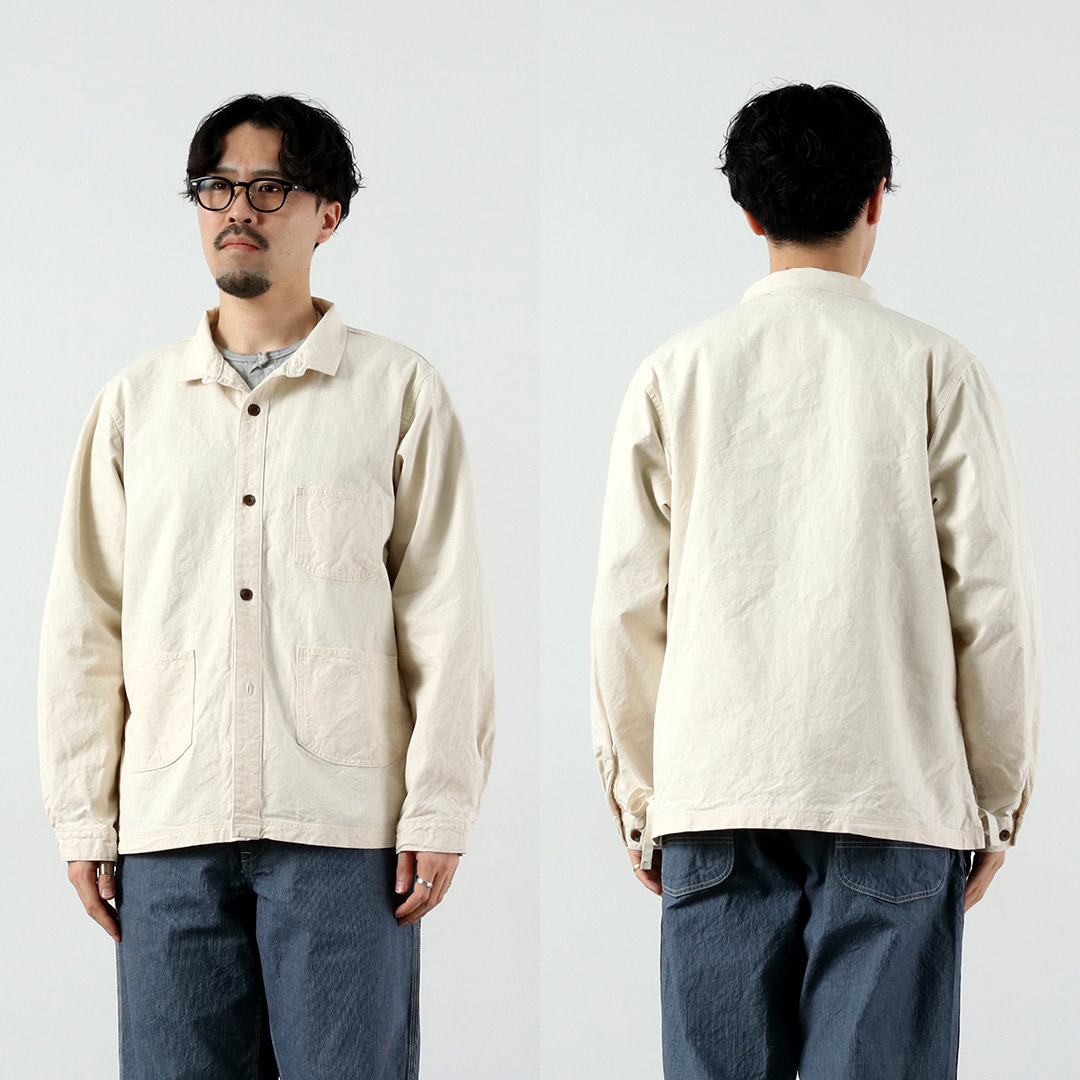 SEUVAS（ソウバス） 8ozキャンバス ウイングカラー シャツジャケット