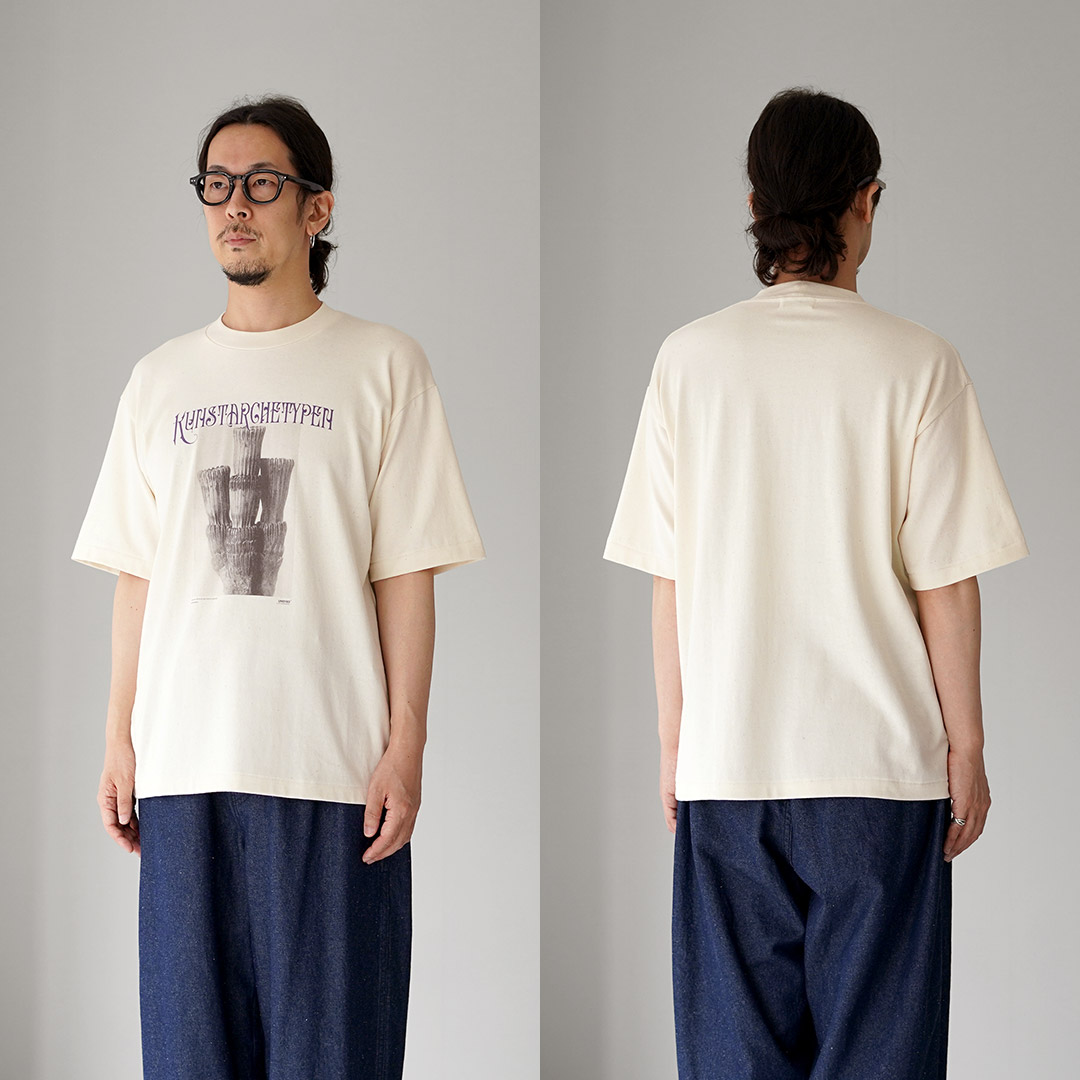 UNDYED（アンダイド） カール・ブロスフェルト プリントTシャツ 日本製 / メンズ 半袖 | UNDYED | 11