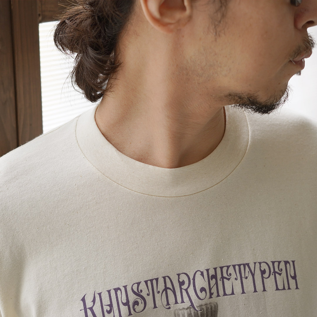UNDYED（アンダイド） カール・ブロスフェルト プリントTシャツ 日本製 / メンズ 半袖 | UNDYED | 12