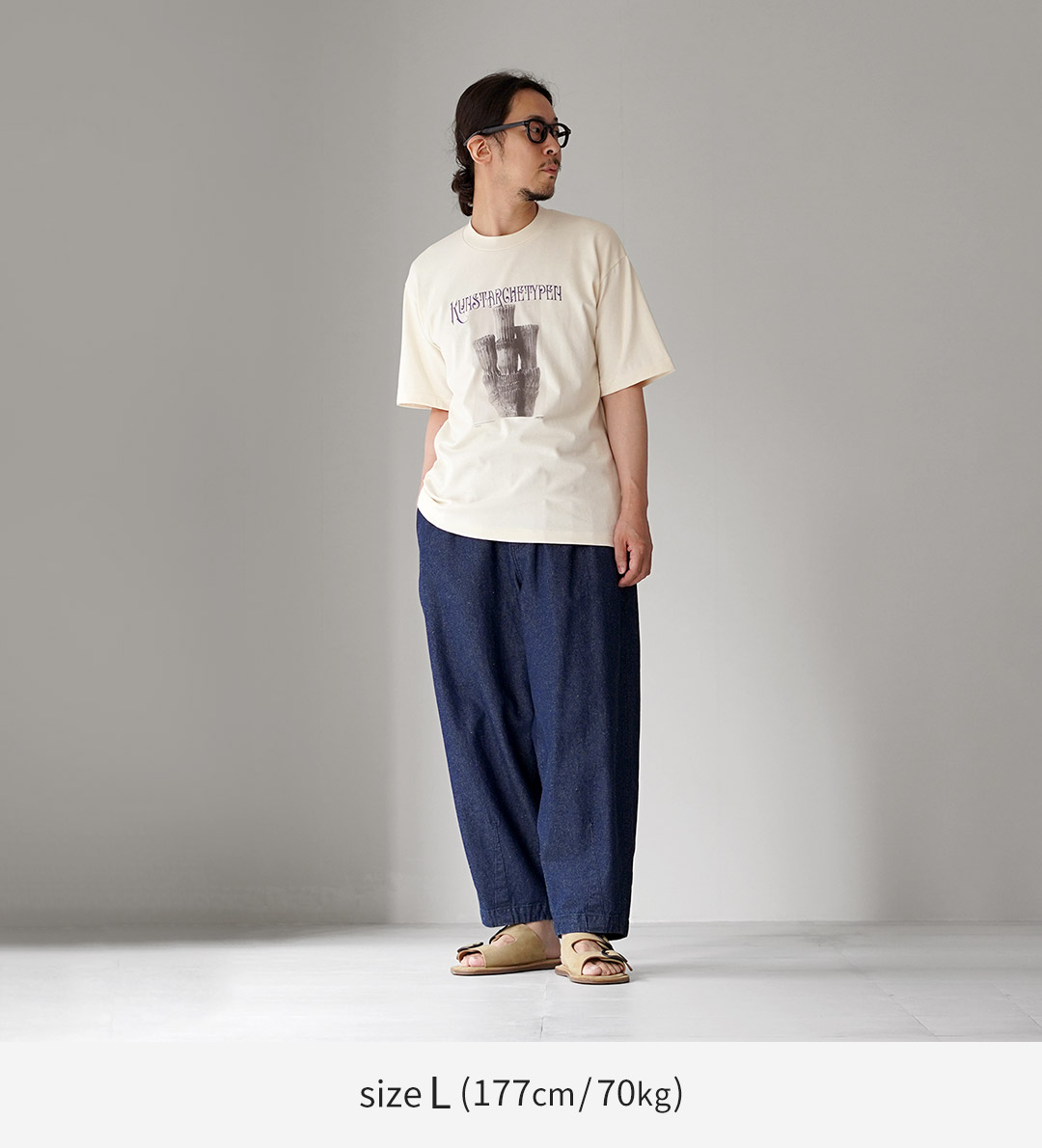 UNDYED（アンダイド） カール・ブロスフェルト プリントTシャツ 日本製 / メンズ 半袖 | UNDYED | 03