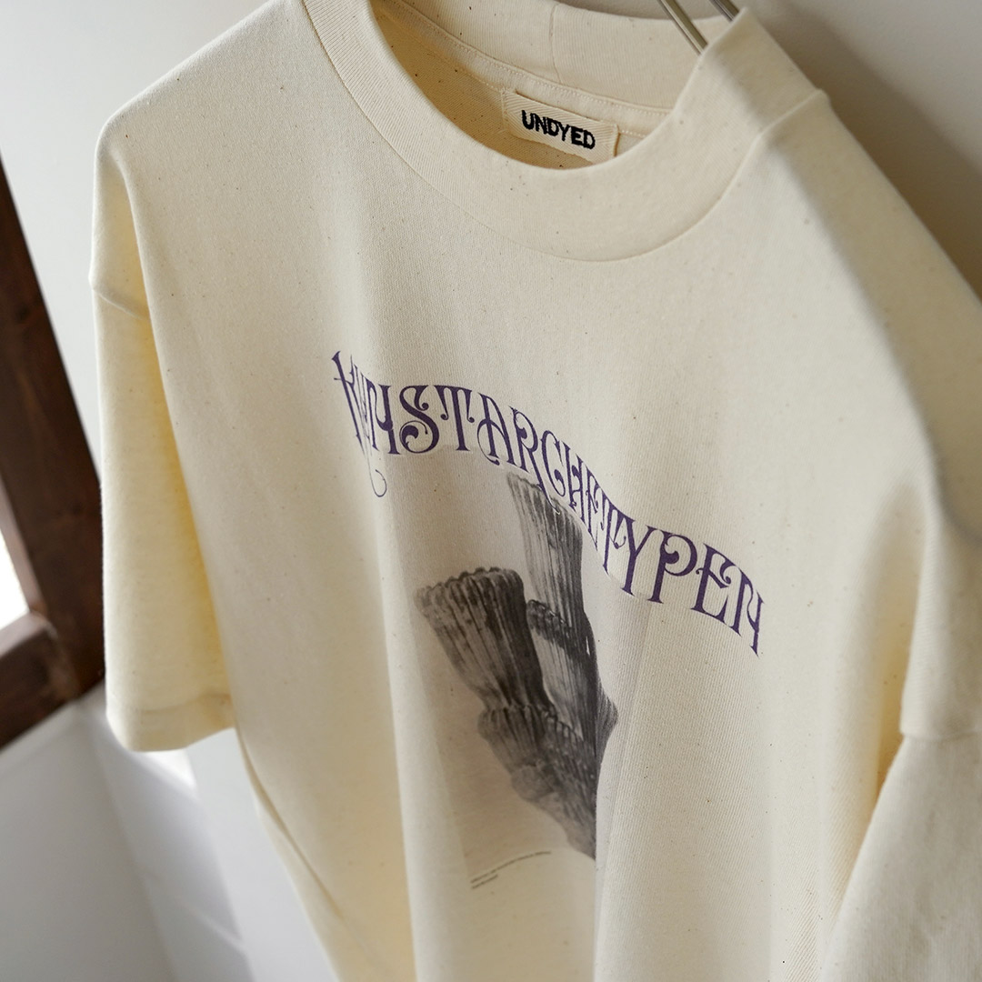 UNDYED（アンダイド） カール・ブロスフェルト プリントTシャツ 日本製 / メンズ 半袖 | UNDYED | 06