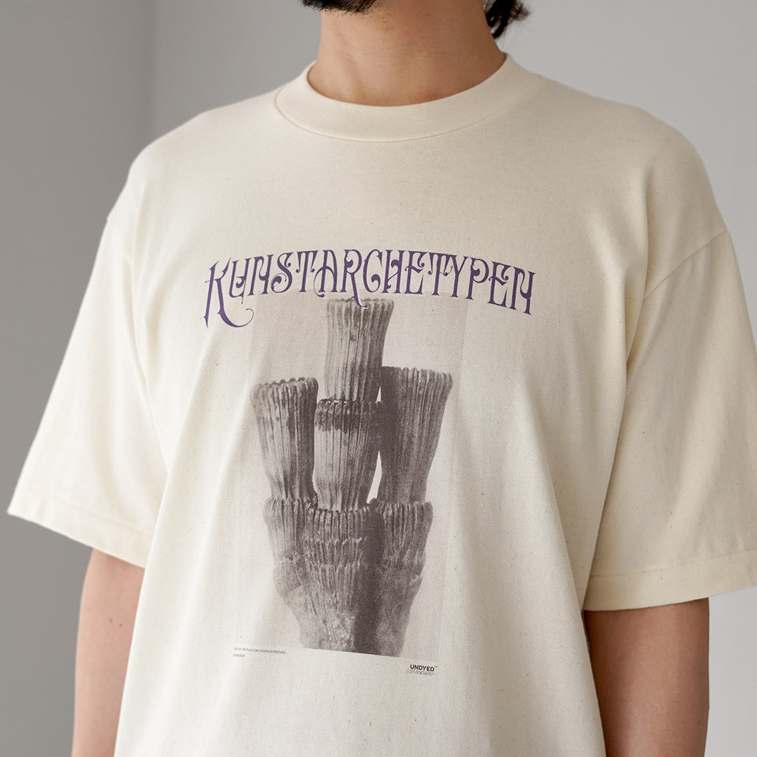 UNDYED（アンダイド） カール・ブロスフェルト プリントTシャツ 日本製 / メンズ 半袖 | UNDYED | 09