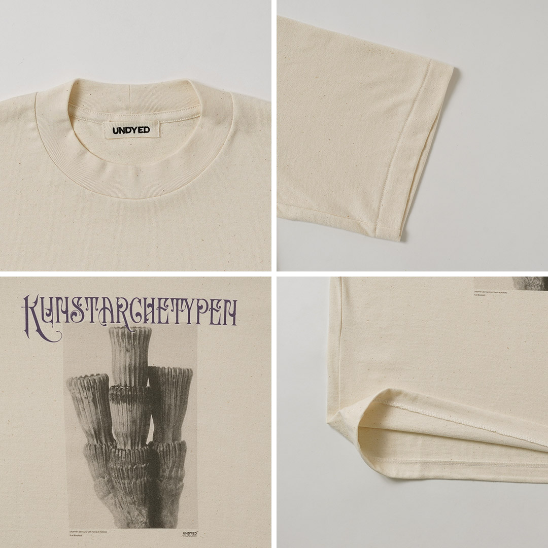 UNDYED（アンダイド） カール・ブロスフェルト プリントTシャツ 日本製 / メンズ 半袖 | UNDYED | 14