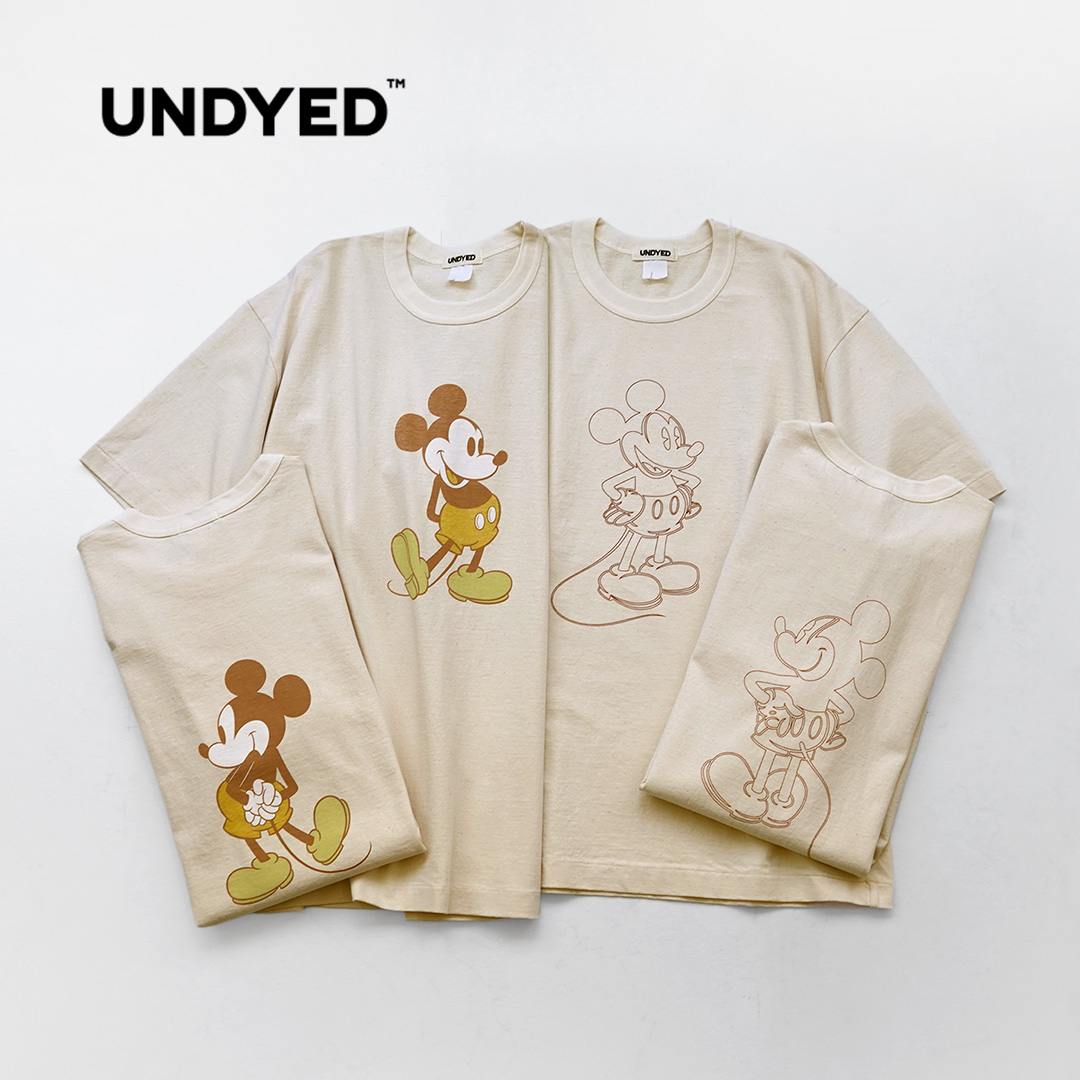 UNDYED（アンダイド） ジャクソンマティス コラボ ミッキーTシャツ 日本製 / メンズ 半袖 | UNDYED