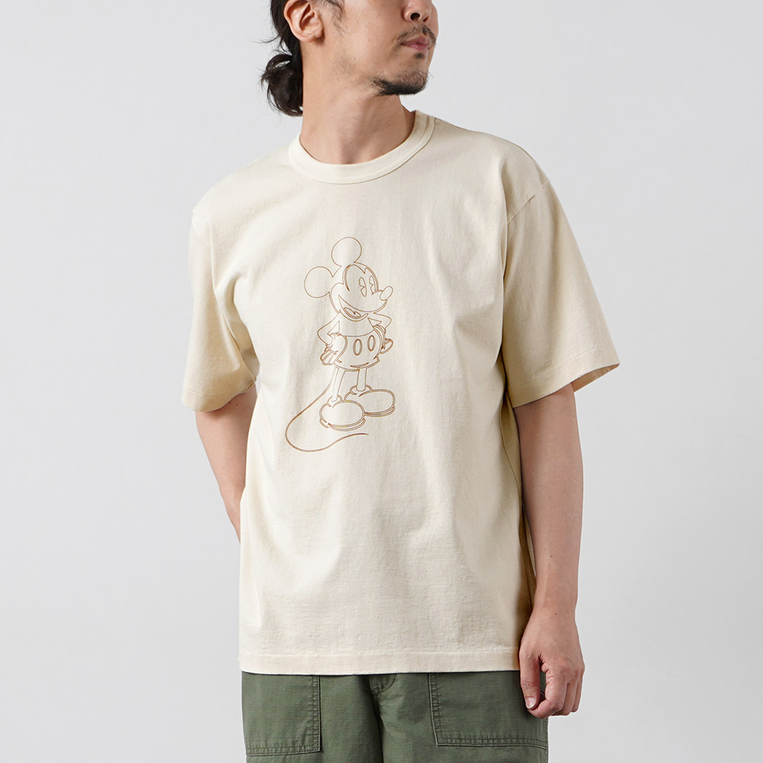 UNDYED（アンダイド） ジャクソンマティス コラボ ミッキーTシャツ 日本製 / メンズ 半袖 | UNDYED | 01