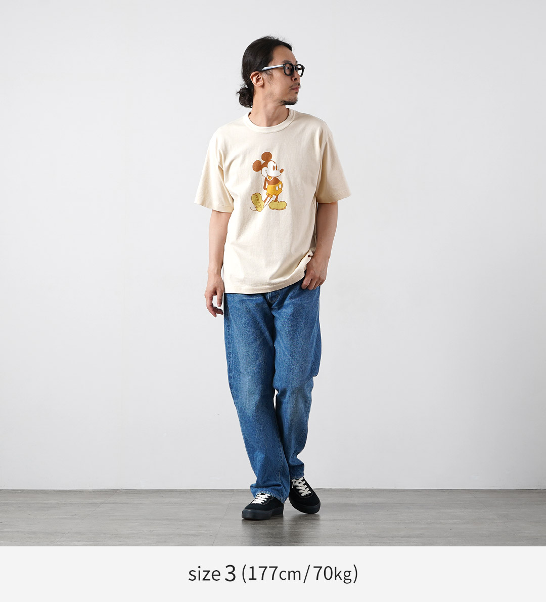 UNDYED（アンダイド） ジャクソンマティス コラボ ミッキーTシャツ 日本製 / メンズ 半袖 | UNDYED | 05