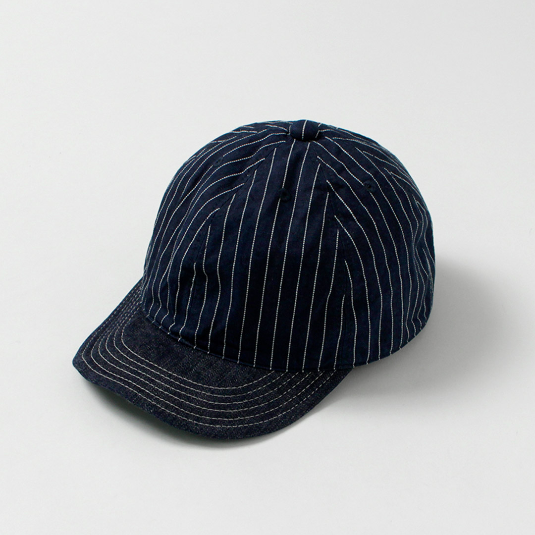 HIGHER（ハイアー） 9oz ヒッコリー×デニムキャップ 日本製 / メンズ 帽子 セルヴィッジデニム レザー | HIGHER（ファッション） | 02