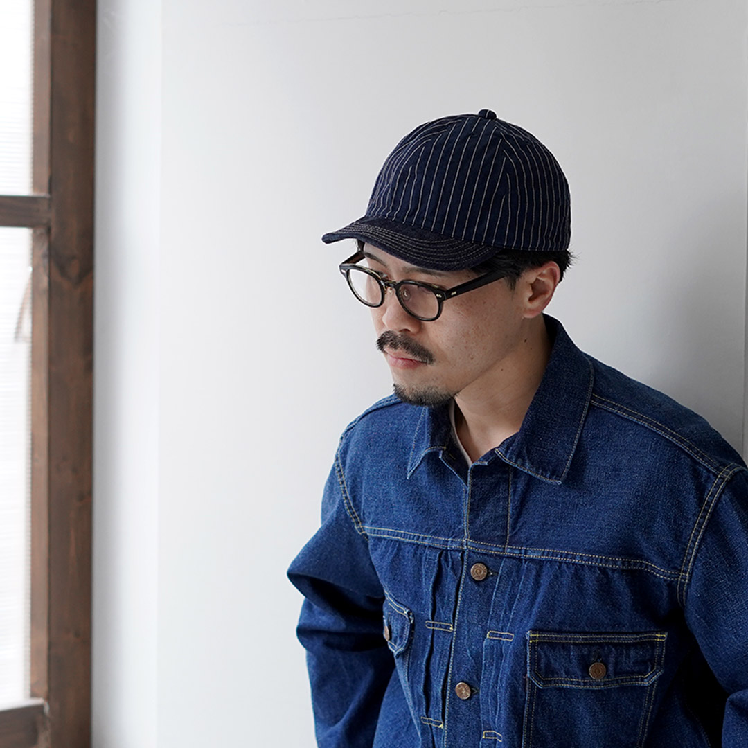 HIGHER（ハイアー） 9oz ヒッコリー×デニムキャップ 日本製 / メンズ 帽子 セルヴィッジデニム レザー | HIGHER（ファッション） | 03