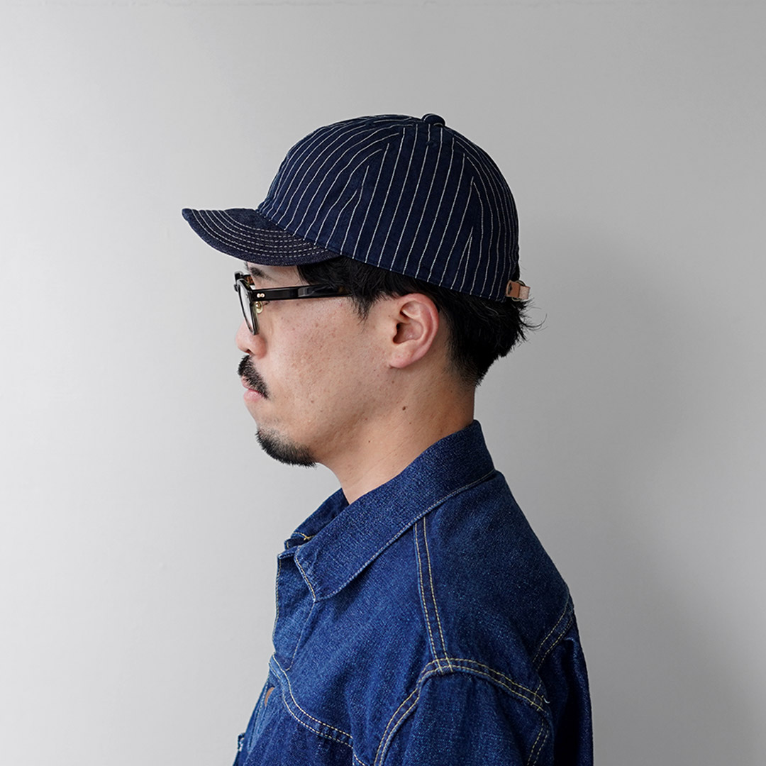 HIGHER（ハイアー） 9oz ヒッコリー×デニムキャップ 日本製 / メンズ 帽子 セルヴィッジデニム レザー | HIGHER（ファッション） | 07