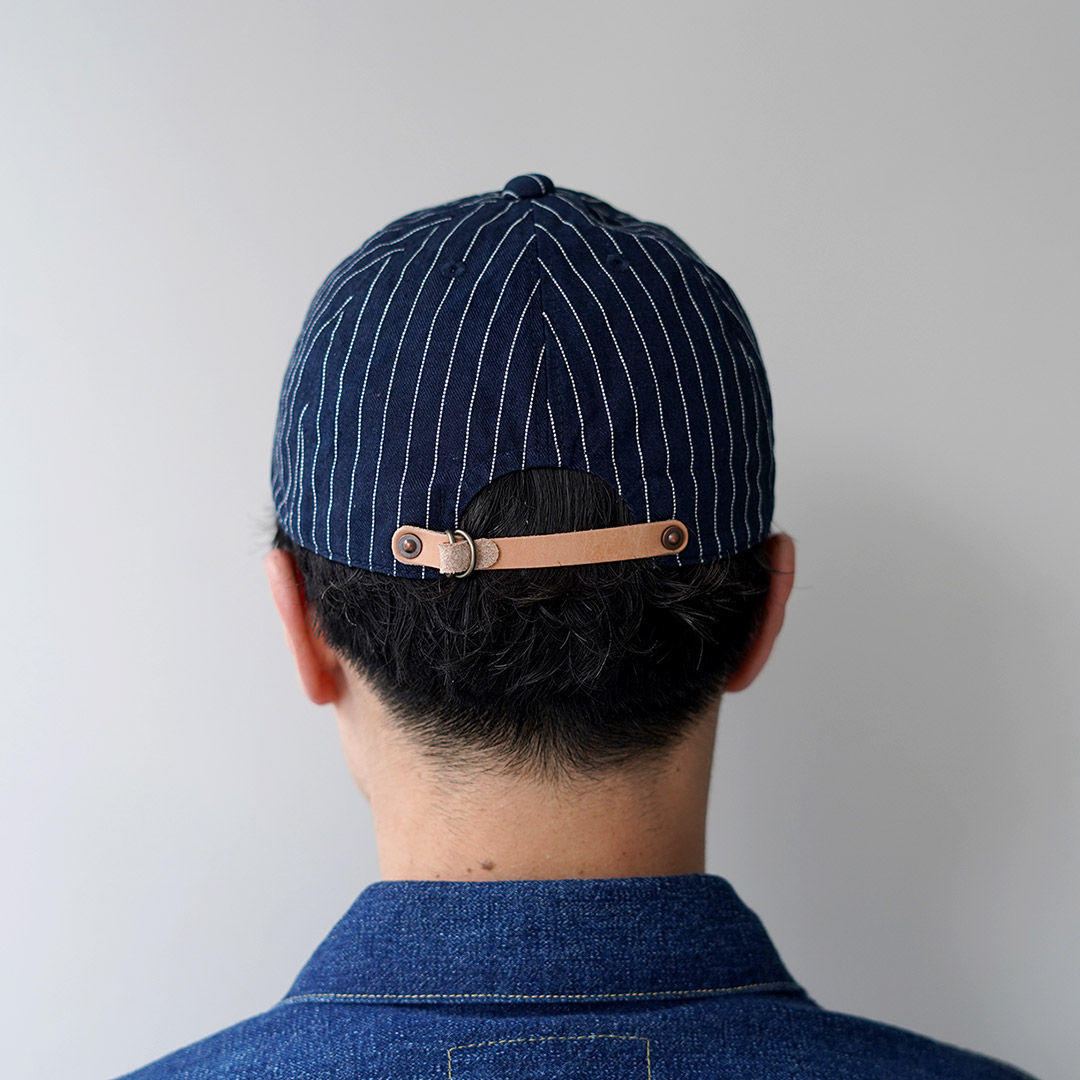 HIGHER（ハイアー） 9oz ヒッコリー×デニムキャップ 日本製 / メンズ 帽子 セルヴィッジデニム レザー | HIGHER（ファッション） | 09