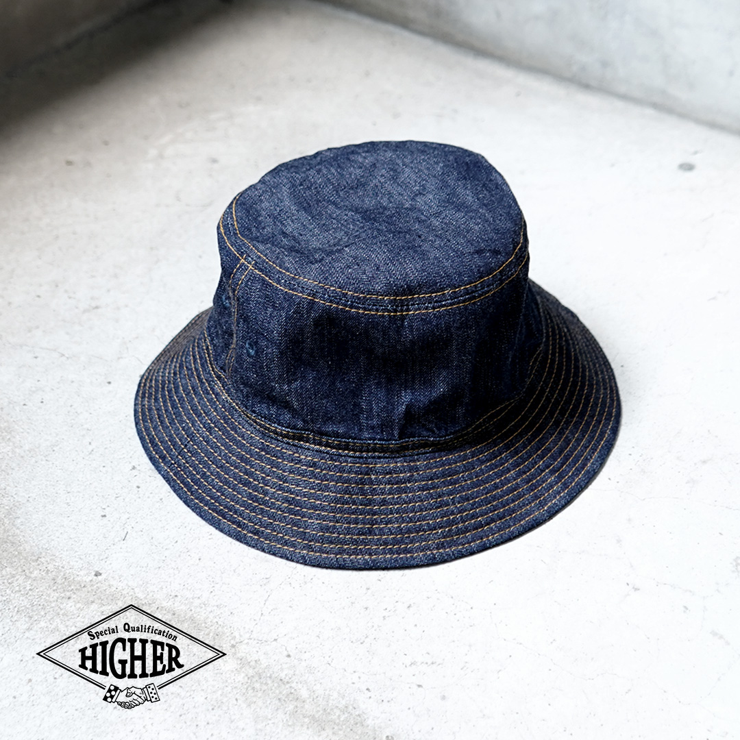 HIGHER（ハイアー） 10oz セルヴィッジデニム バケットハット 日本製 / メンズ 帽子 | HIGHER（ファッション）