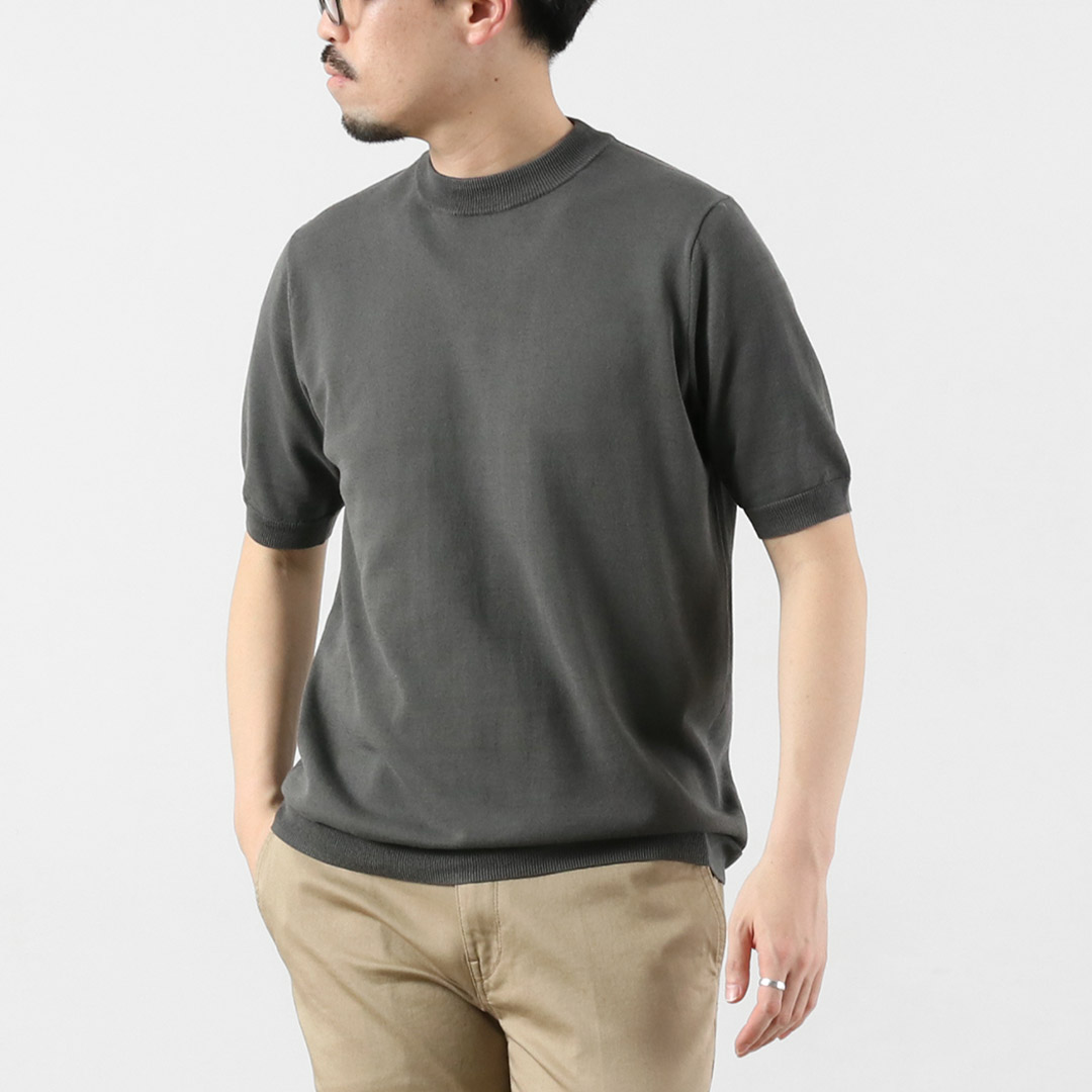 HARROWE HARROWE（ハロウハロウ） 14G アイスコットン スライトリー モックネックTシャツ / 接触冷感 半袖 メンズ | ROCOCO | 02