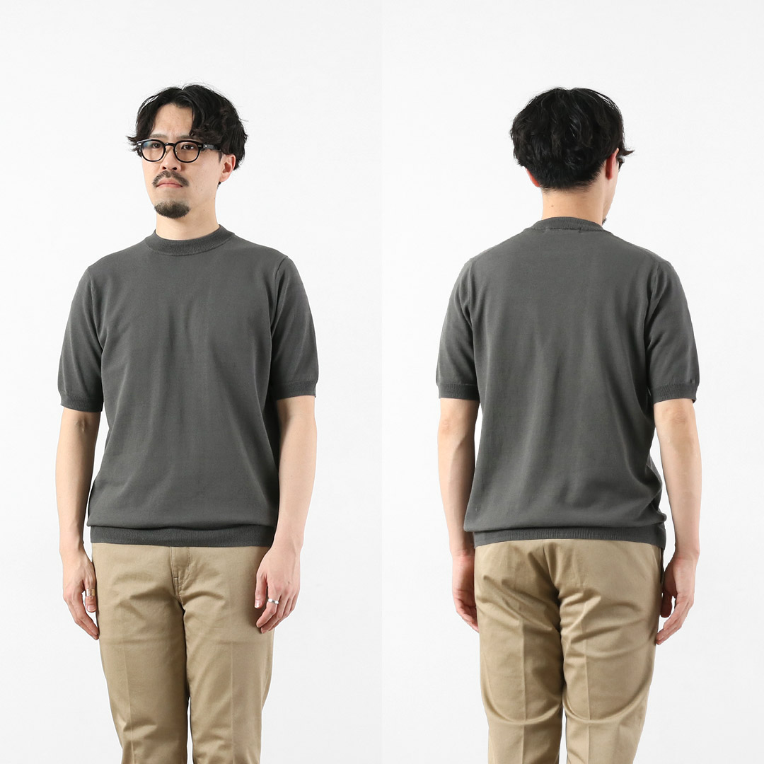 HARROWE HARROWE（ハロウハロウ） 14G アイスコットン スライトリー モックネックTシャツ / 接触冷感 半袖 メンズ | ROCOCO | 15