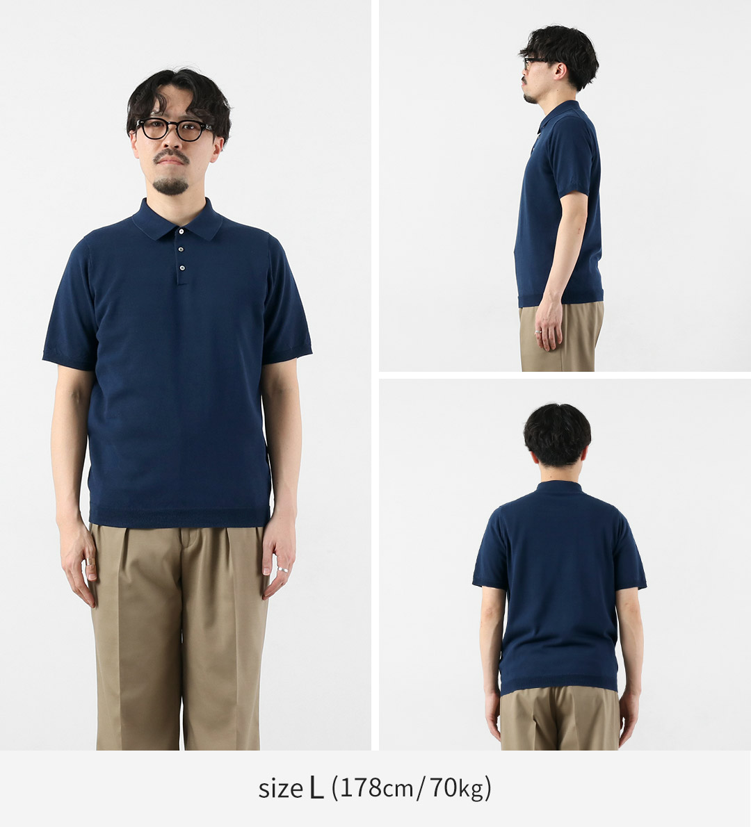 HARROWE HARROWE（ハロウハロウ） 14G アイスコットン 台襟 ポロシャツ / 接触冷感 半袖 メンズ | ROCOCO | 17
