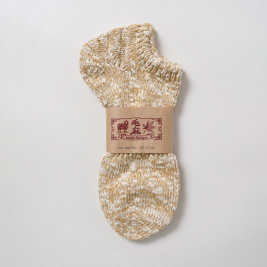 KEMA DESIGNS（ケマデザインズ） ヘンプ アンクルソックス 靴下 綿麻 日本製 / メンズ |  | 02