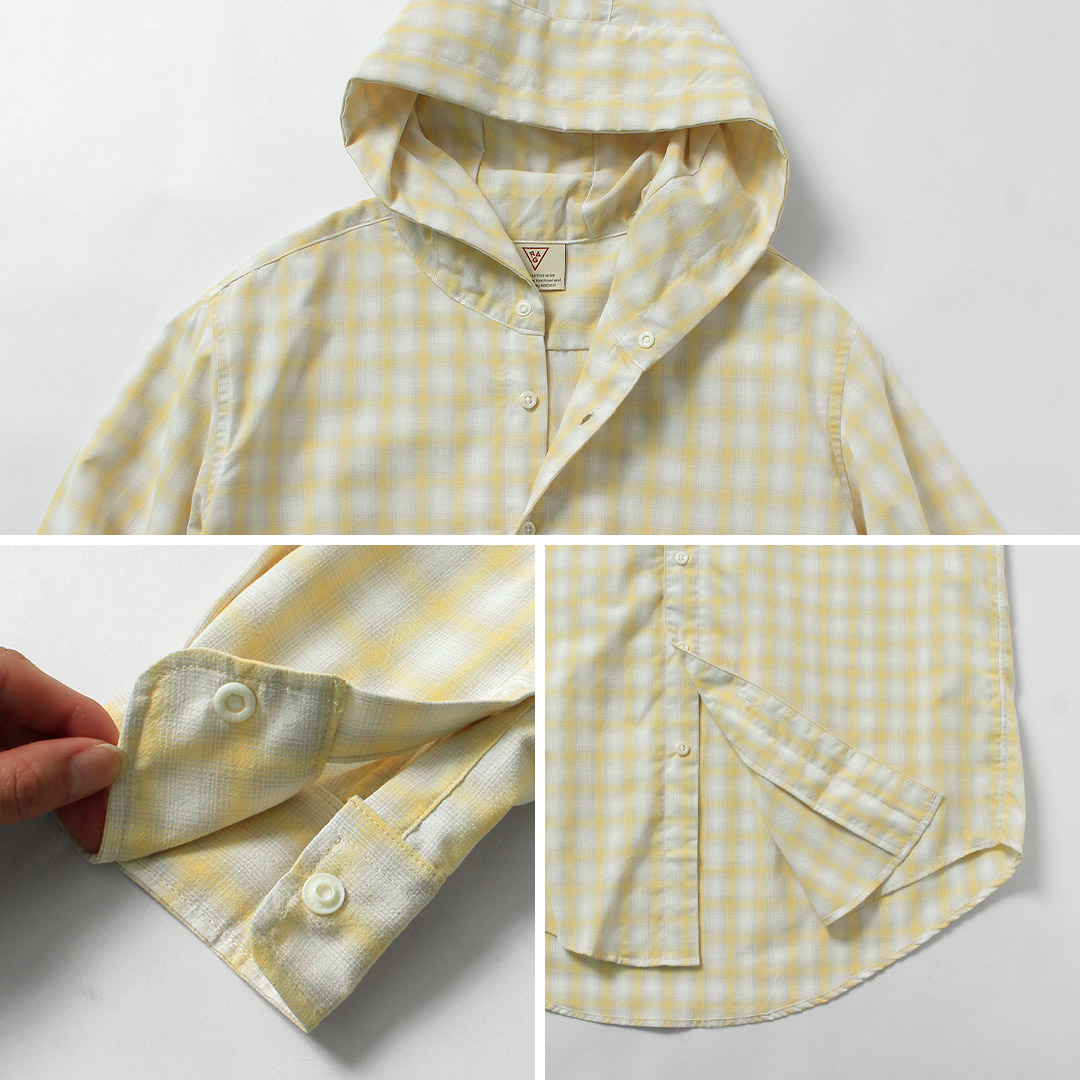 RAG（ラグ） オンブレチェック フーデッド シャツ 日本製 UVカット / メンズ 長袖 | RAG | 15