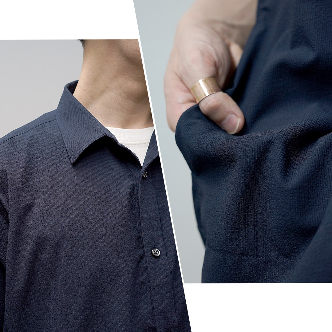 RAG（ラグ） ブリージングサッカー ショートスリーブ シャツ 日本製 / メンズ 半袖 ポケット | RAG | 08