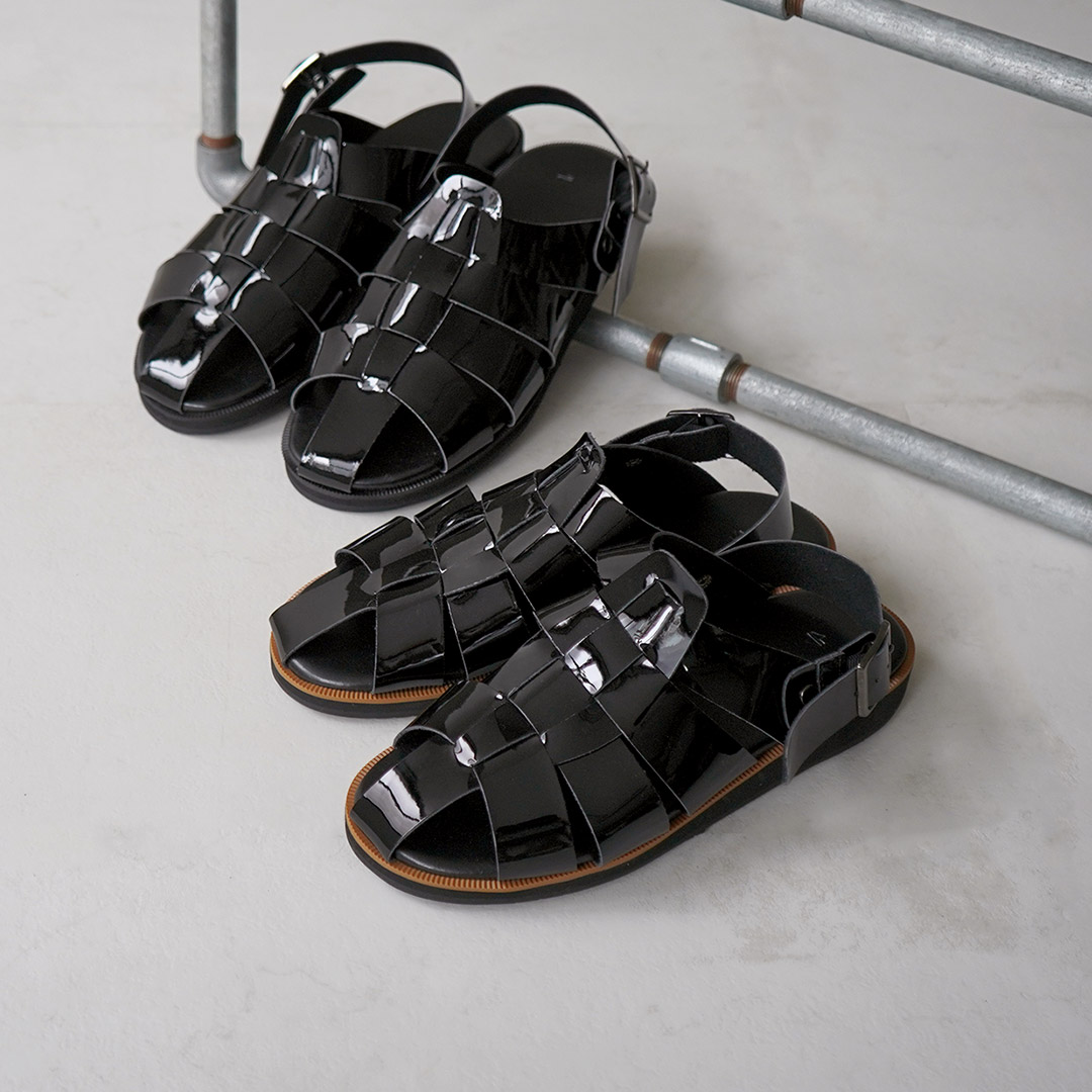 HEP（ヘップ） 別注 エナメル DRV ドライビング サンダル 日本製 / グルカサンダル メンズ レディース  ストラップ | HEP | 04