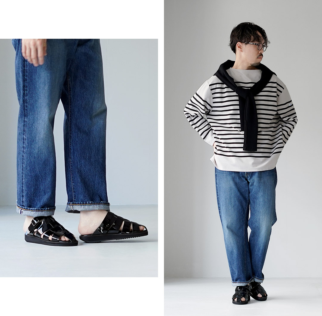 HEP（ヘップ） 別注 エナメル DRV ドライビング サンダル 日本製 / グルカサンダル メンズ レディース  ストラップ | HEP | 06