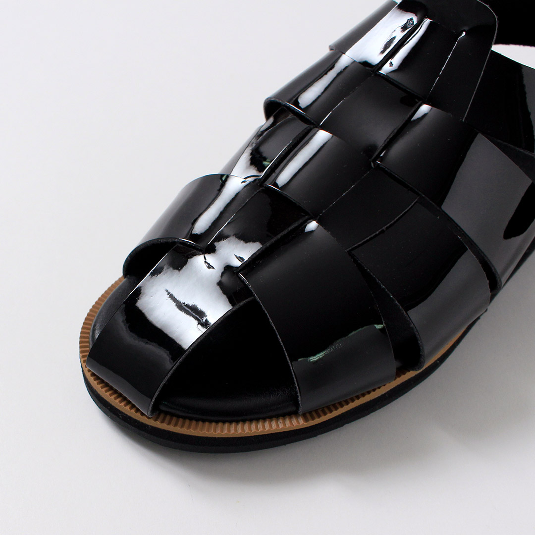 HEP（ヘップ） 別注 エナメル DRV ドライビング サンダル 日本製 / グルカサンダル メンズ レディース  ストラップ | HEP | 08