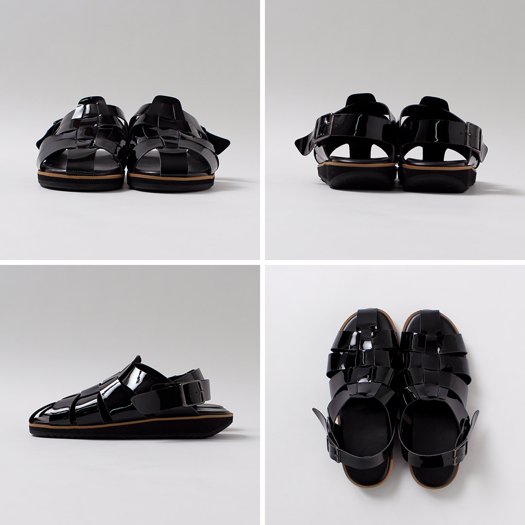 HEP（ヘップ） 別注 エナメル DRV ドライビング サンダル 日本製 / グルカサンダル メンズ レディース  ストラップ | HEP | 17